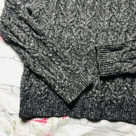 Anthropologie John + Jenn Women Medium Gray Cable - Picture 6 of 10